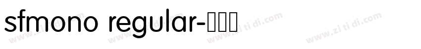 sfmono regular字体转换